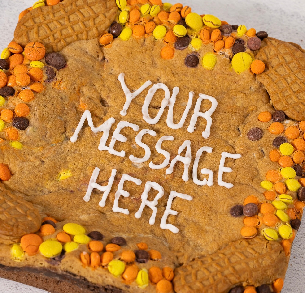 Personalized Brownie Cake