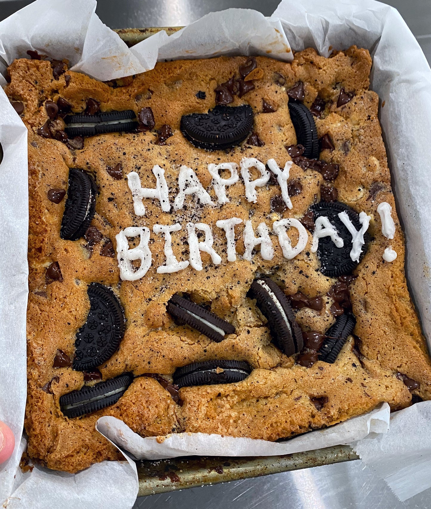 Personalized Brownie Cake